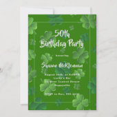 Irlande Anniversaire Adulte Party Invitation (Devant)