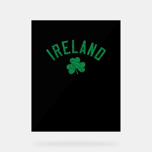Irlande Arrière Shamrock de texte détendu (Recto)