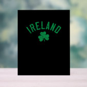 Irlande Arrière Shamrock de texte détendu (Neutre)
