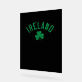 Irlande Arrière Shamrock de texte détendu (Angle)