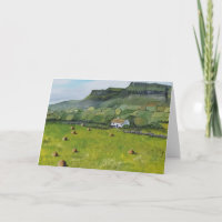 Irlande, Benbulben, Carte de vœux irlandaise