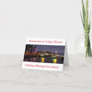 Irlande Christmas Blessings, Carte de voeux irland