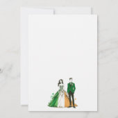 Irlande Couple Faire-part de mariage (Dos)