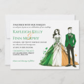 Irlande Couple Faire-part de mariage (Devant)