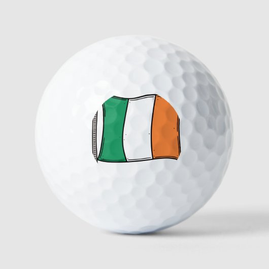 Irlande, drapeau, balle de golf ⛳ (Recto)