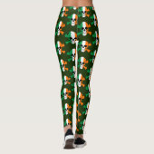 Irlande Drapeau Crâne Et Crossbones Leggings (Dos)