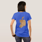 Irlande Drapeau et carte T-shirt (Dos entier)