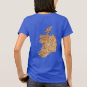 Irlande Drapeau et carte T-shirt (Dos)
