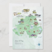 Irlande du Nord | Itinéraire de la carte mariage (Devant)