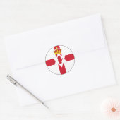 Irlande du Nord Province de Ulster Euro Sticker (Enveloppe)