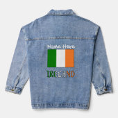 Irlande et drapeau irlandais Personnalisation noir (Verso)