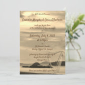 Irlande Faire-part de mariage Pittoresque avec har (Debout devant)