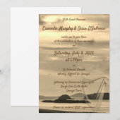 Irlande Faire-part de mariage Pittoresque avec har (Devant / Derrière)