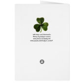 IRLANDE HARP, OR VERT SHAMROCK St Patrick's Day (Dos)