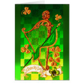 IRLANDE HARP, OR VERT SHAMROCK St Patrick's Day (Devant)