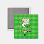 IRLANDE JIG MOUSE Magnet Carré (Recto/Verso)