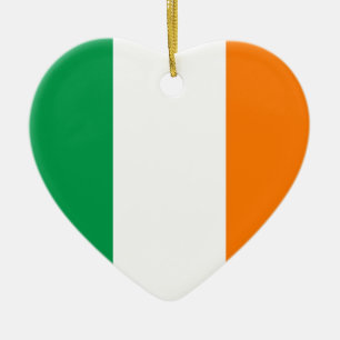 Irlande - Ornement cardiaque du drapeau