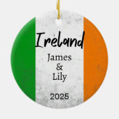 Irlande - Ornement du drapeau, Irlande personnalis (Dos)