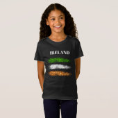 *~* IRLANDE Simple Abstrait Boy Flag T-shirt (Devant entier)
