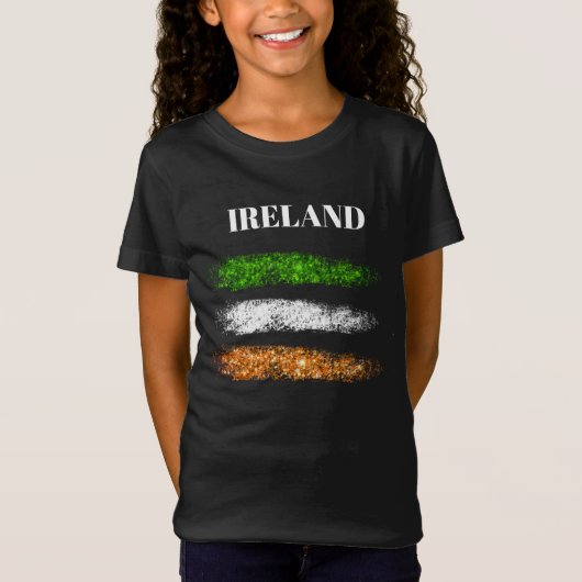 *~* IRLANDE Simple Abstrait Boy Flag T-shirt (Devant)