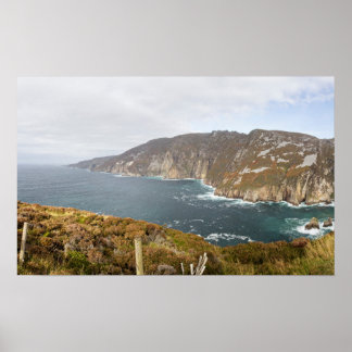 Irlande Slieve League Cliffs Photo Poster