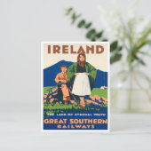 Irlande Southern Railways voyage vintage Carte pos (Debout devant)