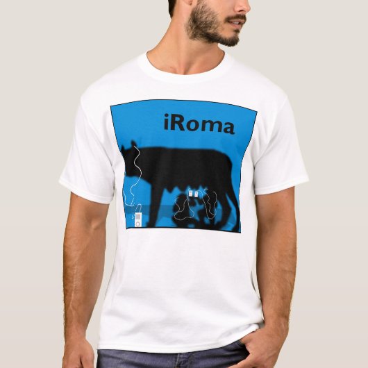 iRoma-kleding (blauw) T-shirt (Voorkant)