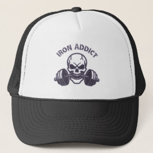 Iron Addict - Schedel Bodybuilding en Gewichtheffe Trucker Pet