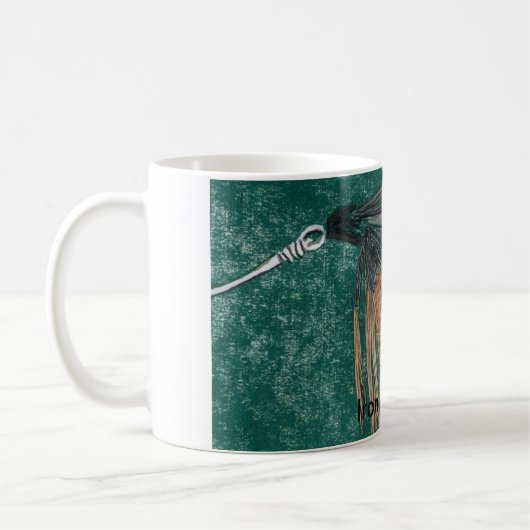 "Iron Blue Dun" Truite classique Fly Mug (Gauche)