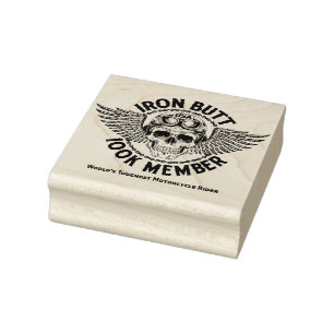 Iron Butt Wood Art Stamp Rubberstempel