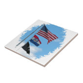 Iron County Flags Tegeltje (Zijkant)