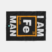 Iron (fe) Man Funny Periodic Elemen Gift  Fleece Deken (Voorkant (Horizontaal))