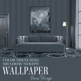 Iron Forge Six Inch Shadow Stripe Behang