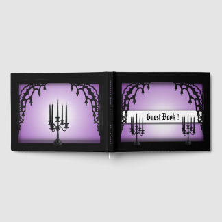 Iron Gates Purple Gothic Guest Book Gastenboek