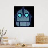 Iron Giant Head Night Versie Poster (Keuken)