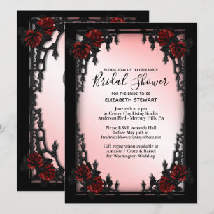 Iron Gothique Nuptiale Invitation Inscription Info