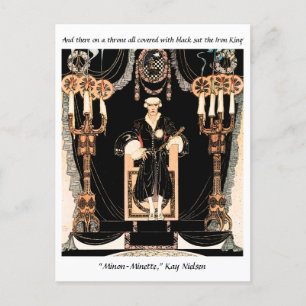 Iron King sprookje illustratie door Kay Nielsen Briefkaart