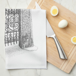 Iron Lion Gate Dish Towel Theedoek