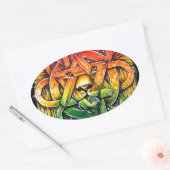 Iron Lion Zion - M1 Ovale Sticker (Envelop)