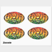 Iron Lion Zion - M1 Ovale Sticker (Vel)