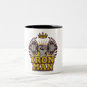 IRON MAN Fitness Bodybuilder Athlete Tweekleurige Koffiemok