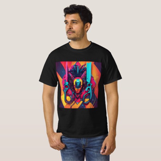 Iron man pistool Launcher T-shirt (Voorkant volledig)