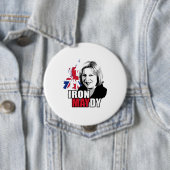 Iron Maydy the Iron Lady -  Ronde Button 4,0 Cm (In situ)