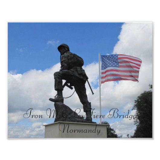 Iron Mike of the U.S. 82nd Airborne Foto Afdruk (Voorkant)
