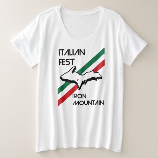 Iron Mountain Italian Fest plus la taille T-shirt (Design devant)