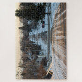 Iron Mountain, Michigan in de winter Legpuzzel (Verticaal)