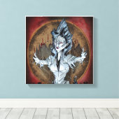 Iron Phantom Canvas Afdruk (Insitu (Houten vloer))