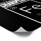 Iron Sharpens Bible Fer Verset Tableau Périodique  (Coin)