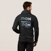 Iron Sharpens Iron - Christelijke Mannen & Vrouwen Hoodie (Achterkant volledig)