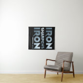 Iron Sharpens Iron - Christelijke Mannen & Vrouwen Wandkleed (In Situ (horizontaal))